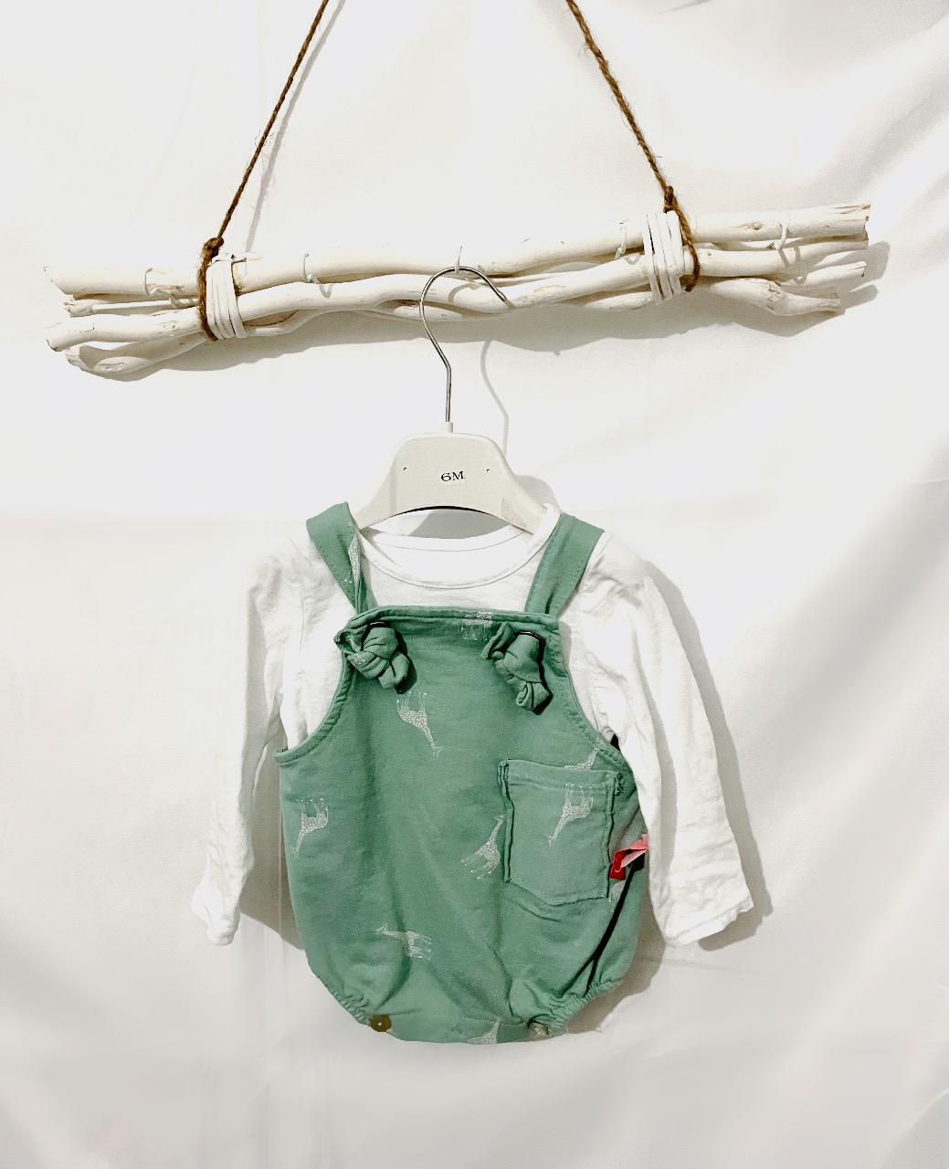 Peto jirafas verde agua